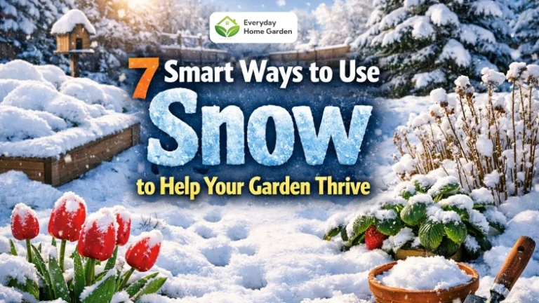 Smart ways to use snow to improve garden health in winter