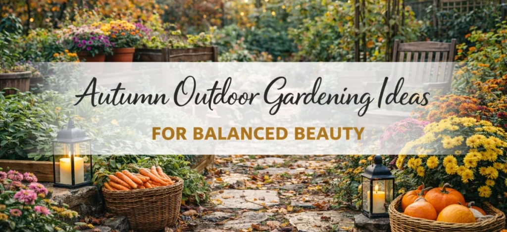 Autumn outdoor gardening ideas for balanced seasonal beauty