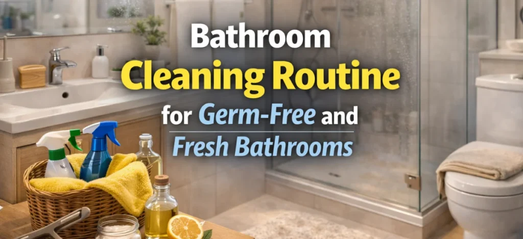 Bathroom cleaning routine to maintain germ-free and fresh bathrooms