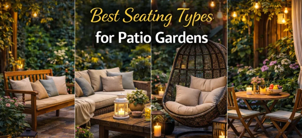 Best seating options for a comfortable outdoor patio garden