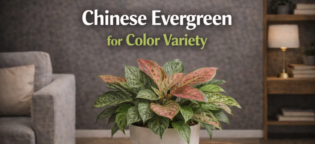 Chinese evergreen plant for colorful indoor decor