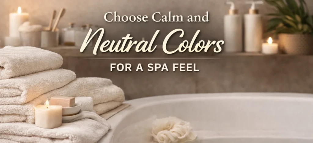 Calm and Neutral Bathroom Colors for a Relaxing Spa Feel