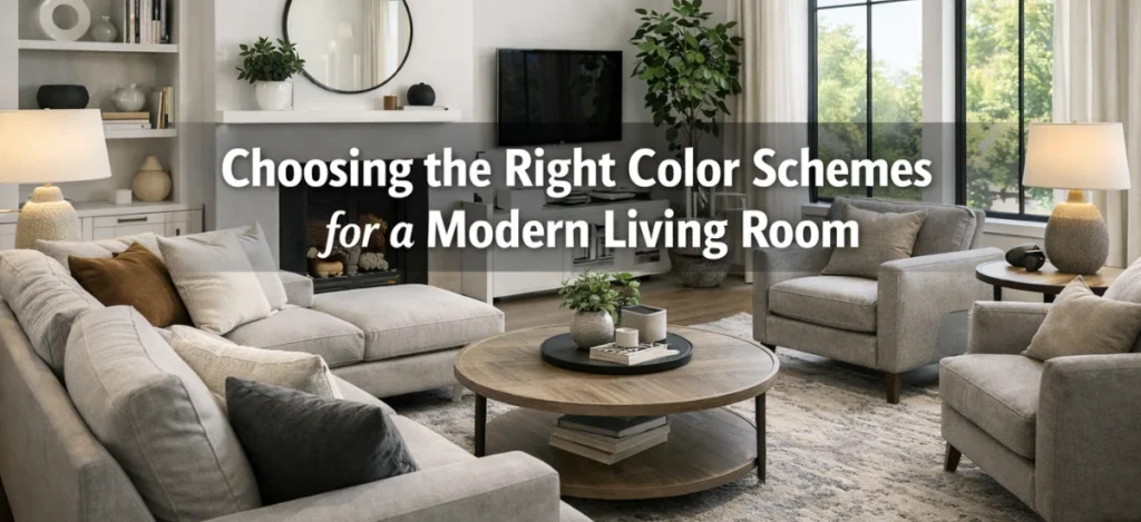 Modern Living Room Color Schemes for a Balanced and Elegant Look