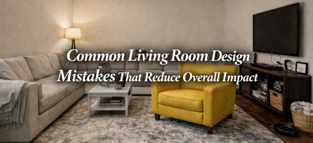 Common Living Room Design Mistakes That Reduce Overall Impact