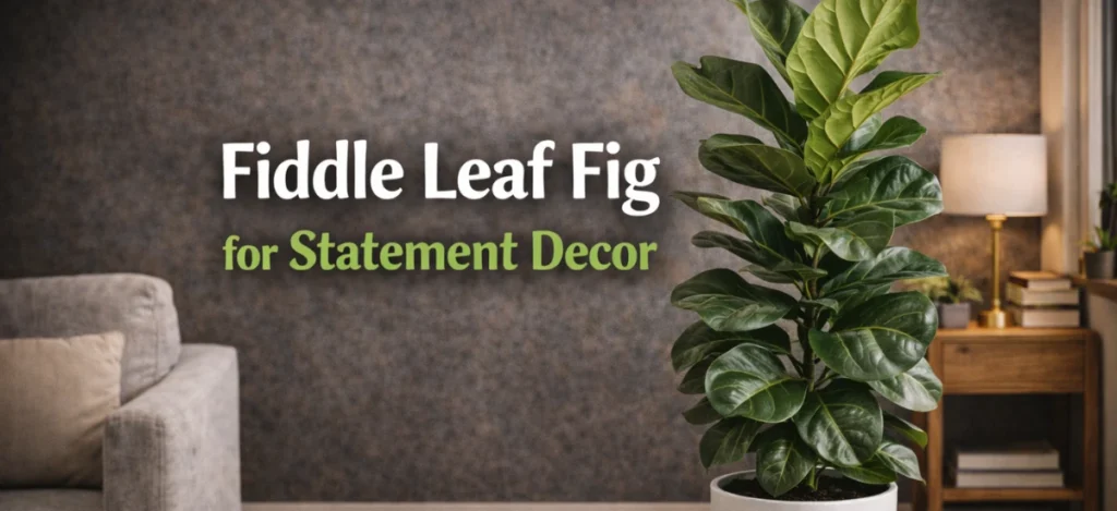 Fiddle leaf fig plant for statement home decor