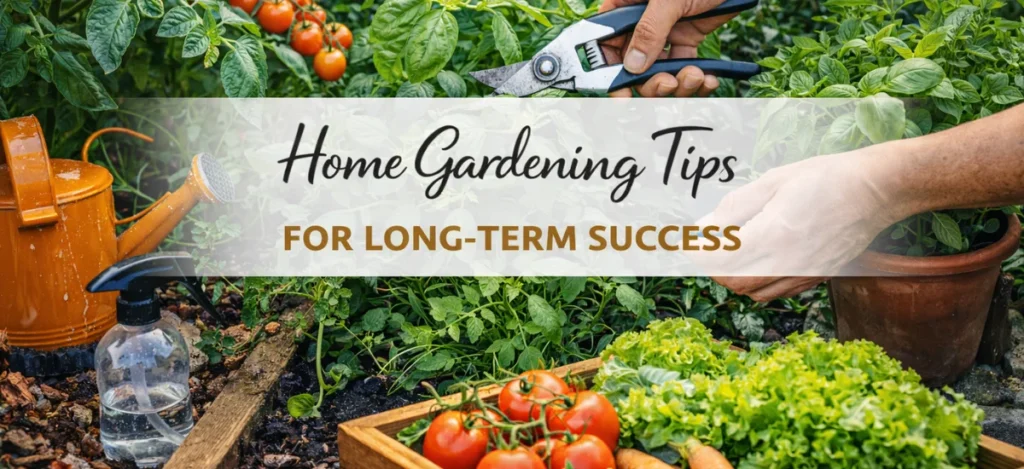 Essential home gardening tips for long-term success