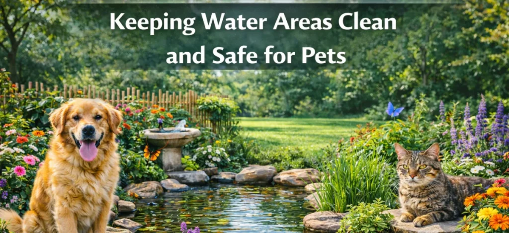 Clean and Safe Water Areas for Pets in Garden Spaces