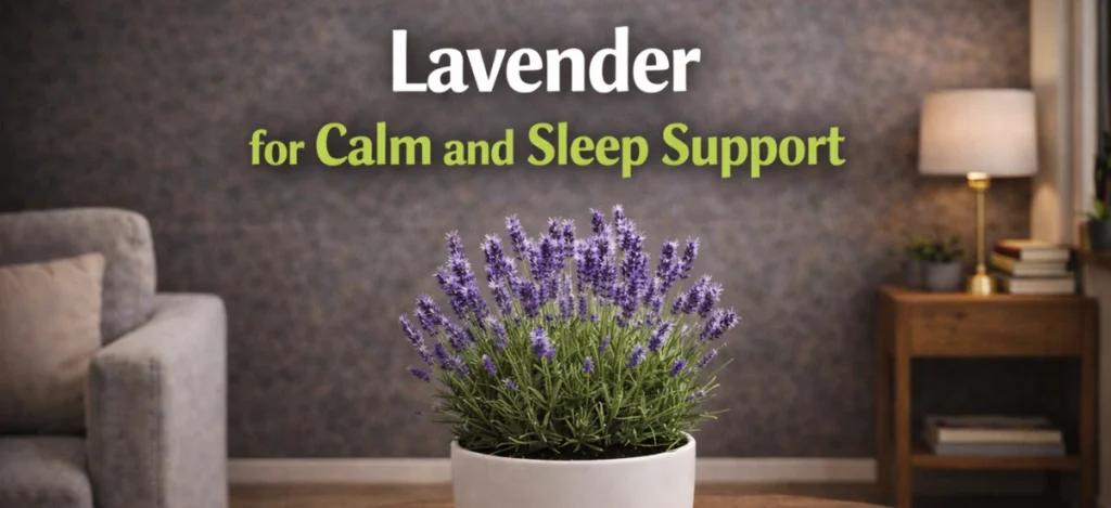 Lavender plant for calm atmosphere and sleep support