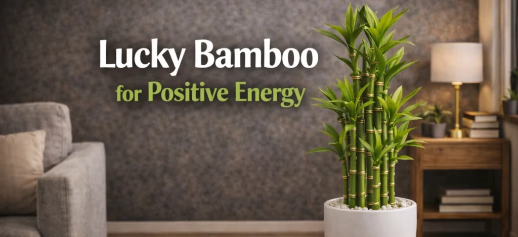 Lucky bamboo plant for positive energy at home