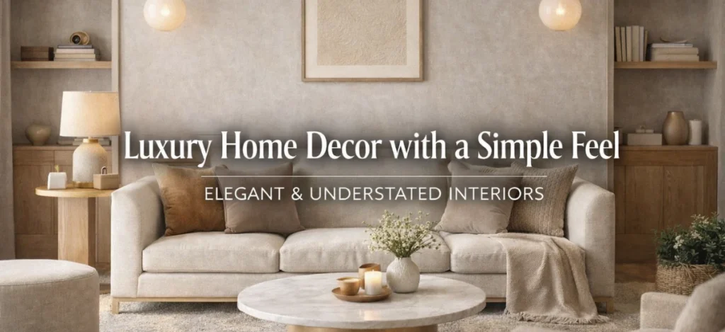 Luxury home decor ideas with a simple, elegant, and modern feel