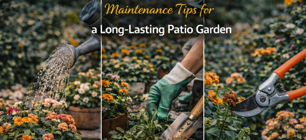 Maintenance tips for keeping a patio garden healthy and long-lasting