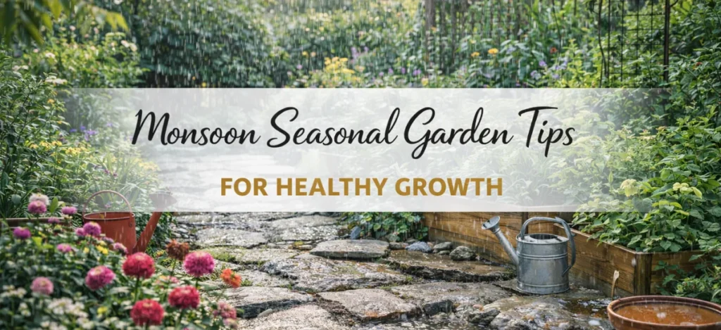 Monsoon garden care tips for healthy plant growth