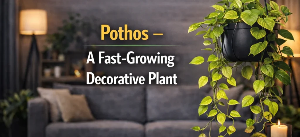 Pothos Fast Growing Decorative Indoor Plant for Home and Office