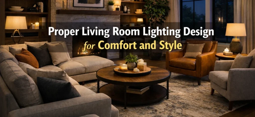 Proper Living Room Lighting Design for a Comfortable and Stylish Home