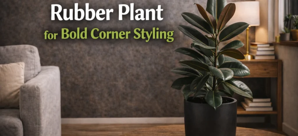 Rubber plant for bold corner styling indoors