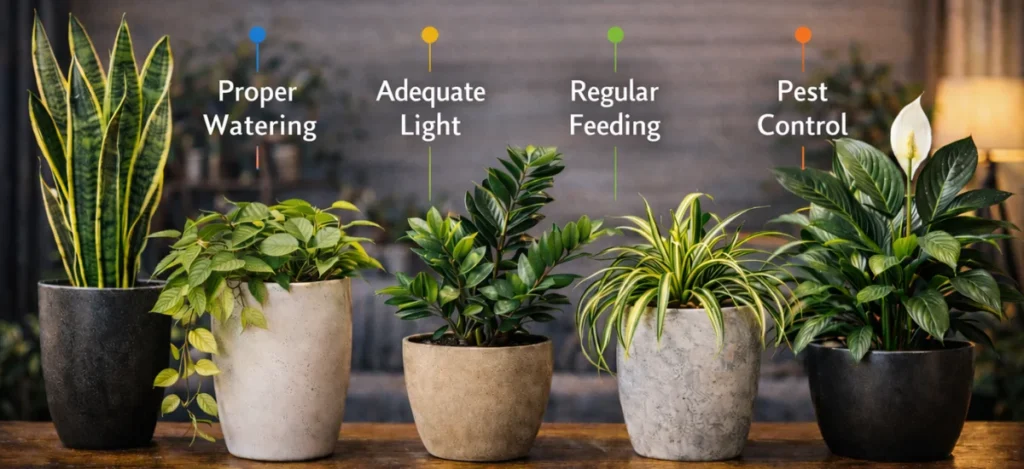 Simple Indoor Plant Care Tips to Keep Plants Healthy and Fresh