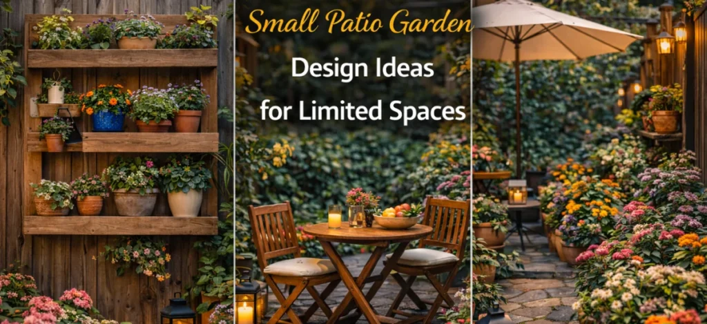 Small patio garden design ideas for compact outdoor spaces