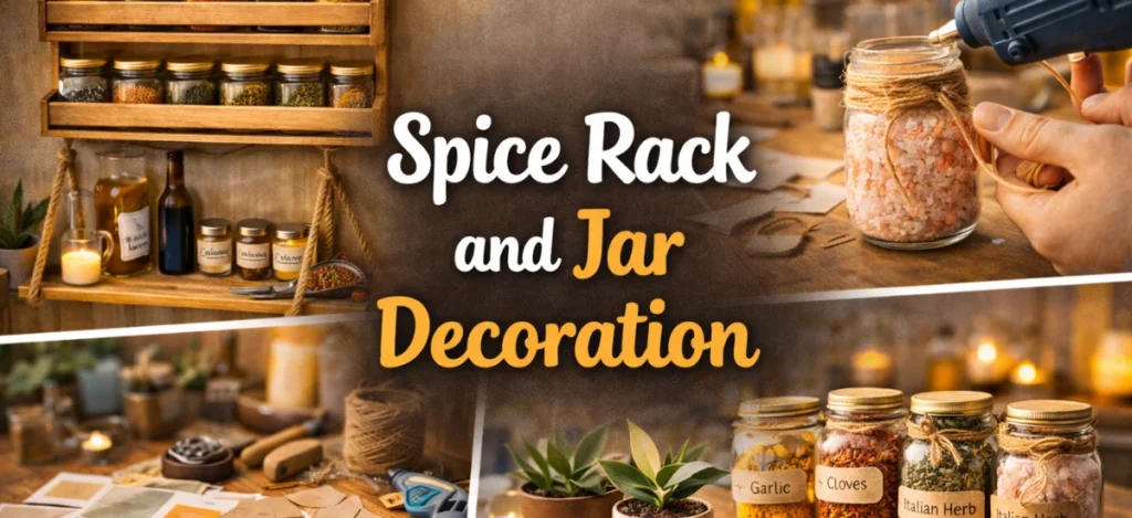 DIY Spice Rack and Jar Decoration Ideas for Kitchen Styling