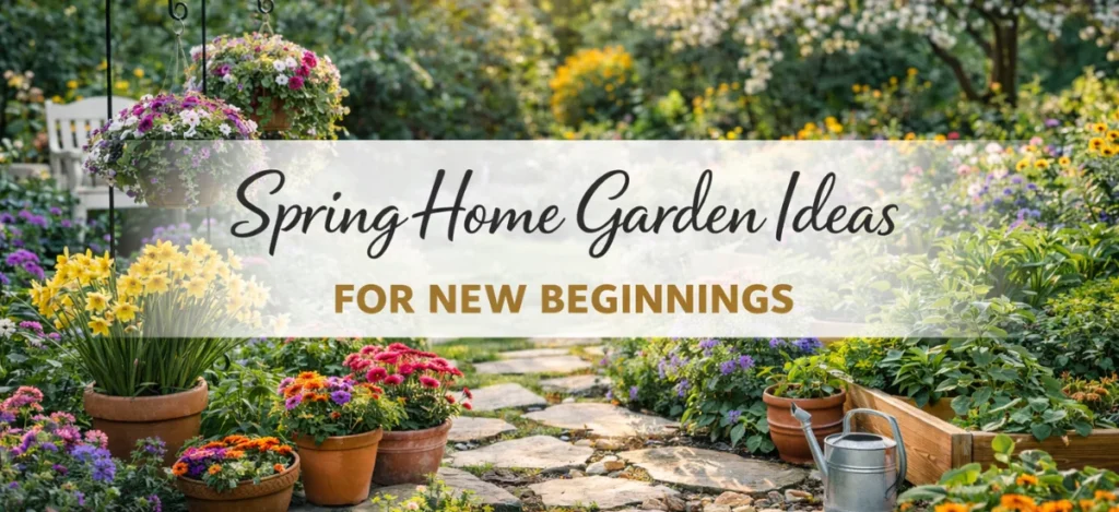 Spring home garden ideas for fresh growth and new beginnings
