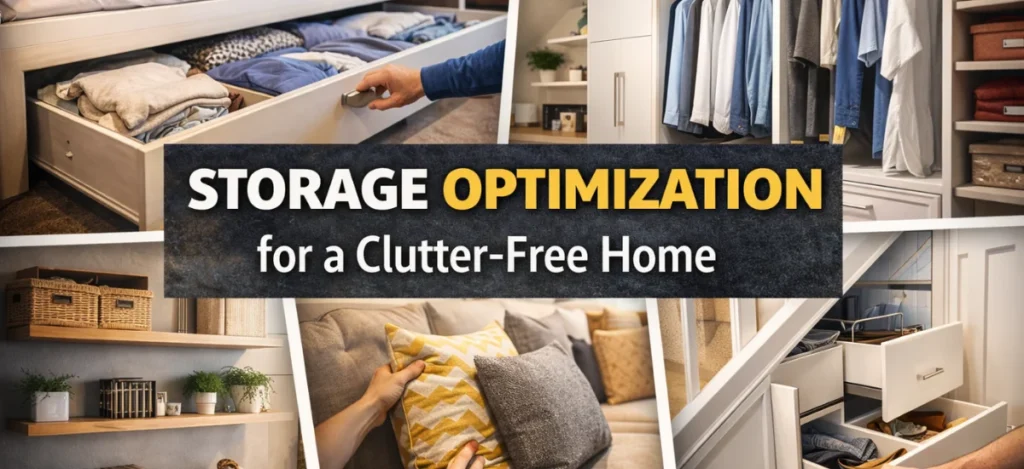 Storage Optimization Ideas for a Clean and Organized Home