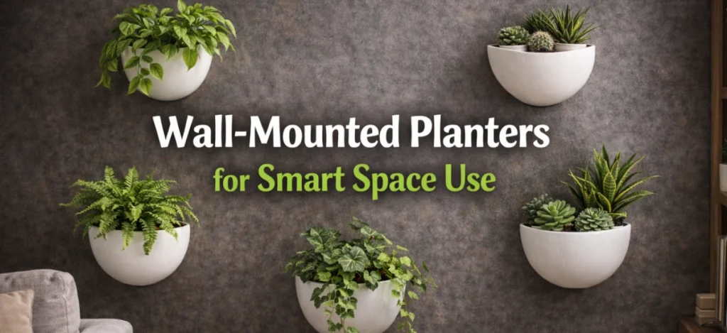 Wall-mounted planters for smart space saving decor