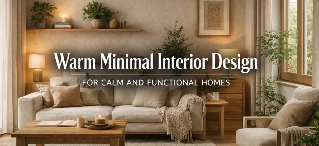 Warm minimal interior design ideas for calm and functional modern homes