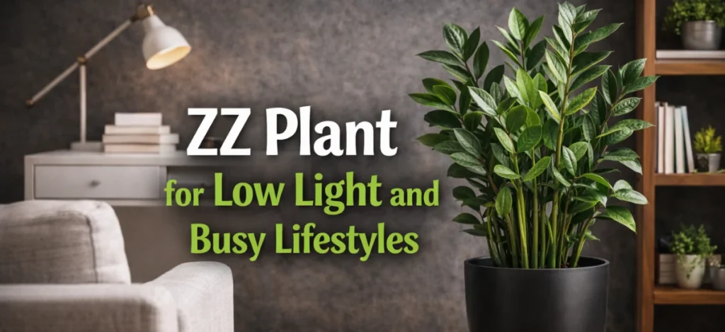 ZZ plant for low light homes and busy lifestyles