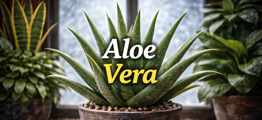Aloe vera winter indoor medicinal plant