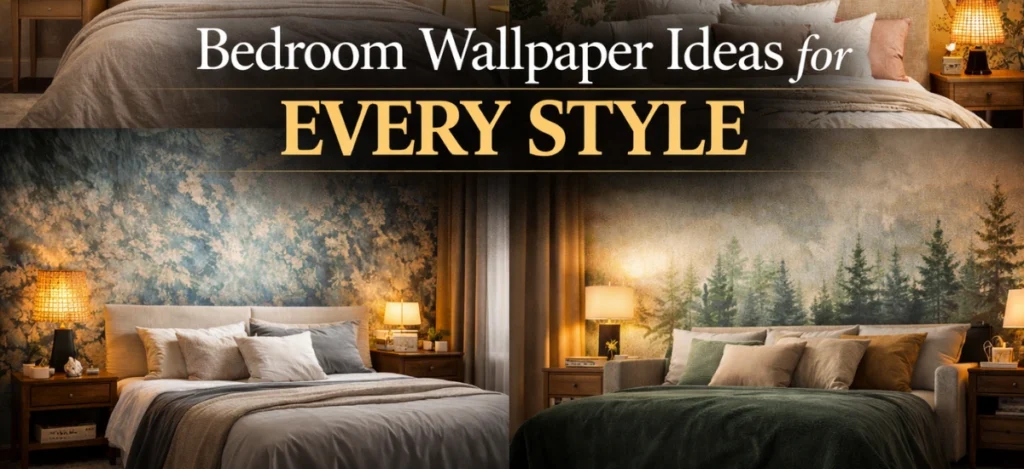 Bedroom wallpaper ideas for modern, classic, and luxury styles