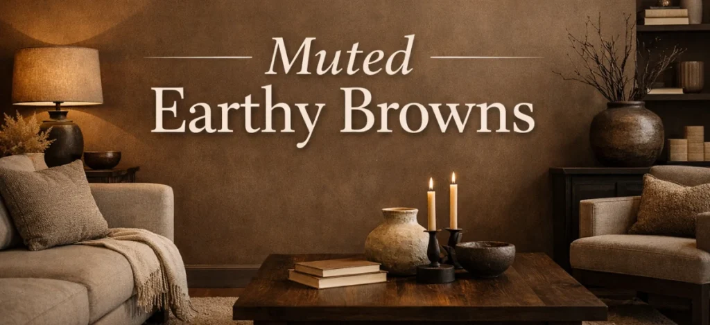 Muted Earthy Brown Paint Colors for a Luxury Atmosphere