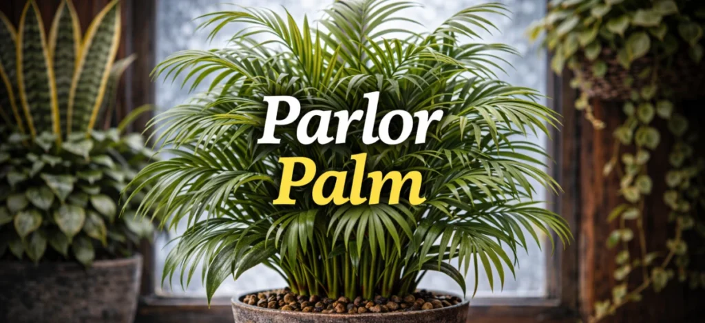 Parlor palm winter-friendly indoor palm plant