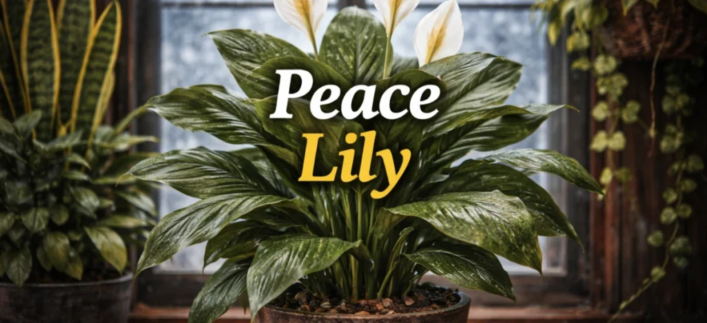Peace lily winter-friendly indoor flowering plant