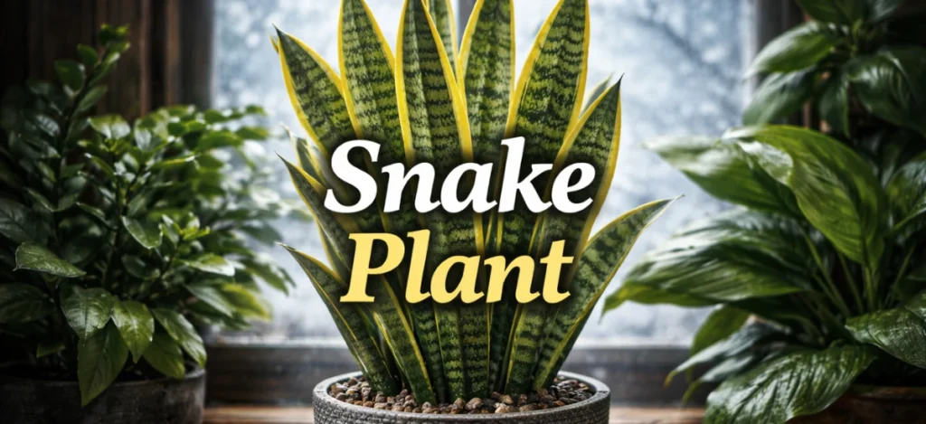 Snake plant ideal for winter indoor conditions
