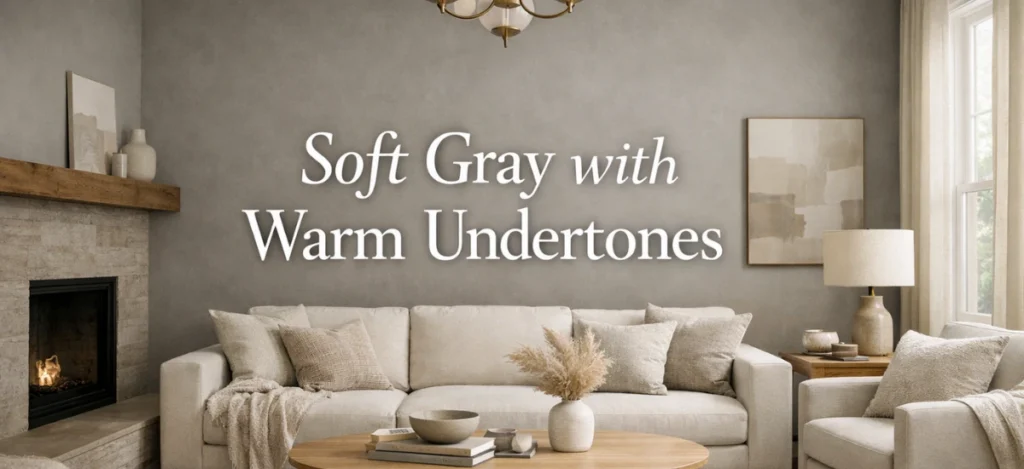 Soft Gray Paint with Warm Undertones for a Quiet Luxury Look
