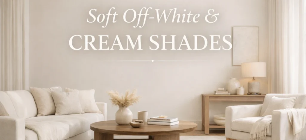 Soft Off-White and Cream Paint Shades for a Luxury Look