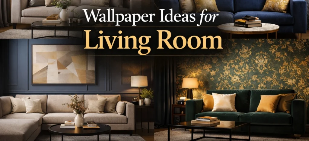 Stylish wallpaper ideas for living room interior design