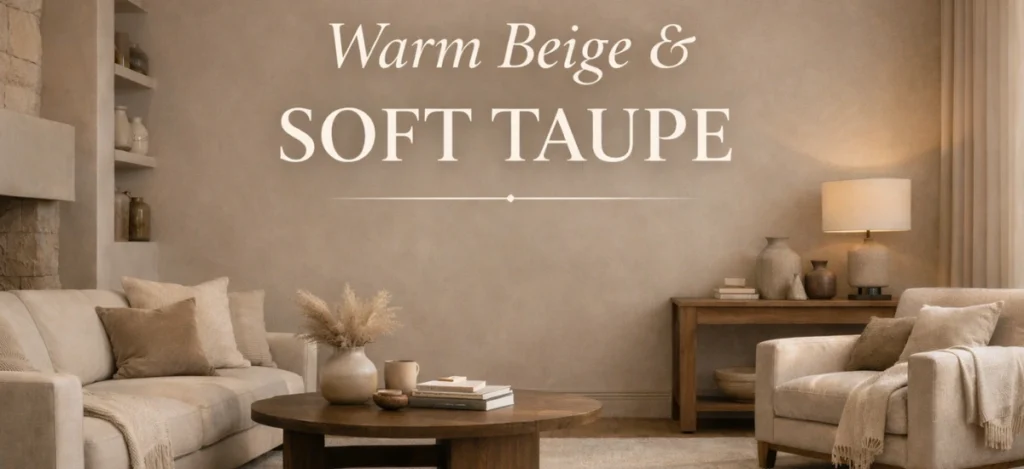 Warm Beige and Soft Taupe Paint Colors for a Luxury Interior