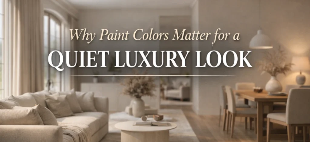 Importance of Paint Colors in Achieving a Quiet Luxury Look