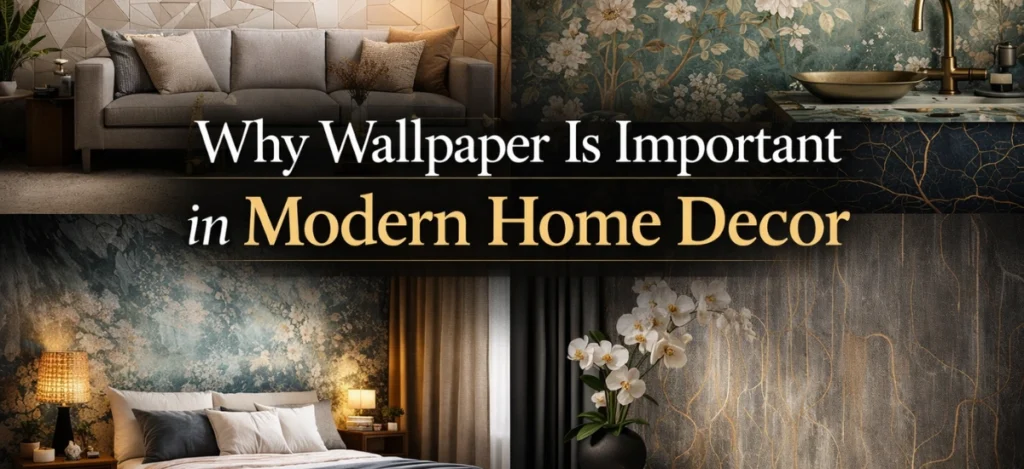Importance of wallpaper in modern home decor and interior design