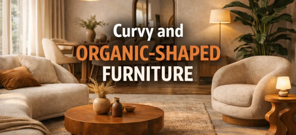 Curvy and Organic-Shaped Furniture Trend in Modern Interiors