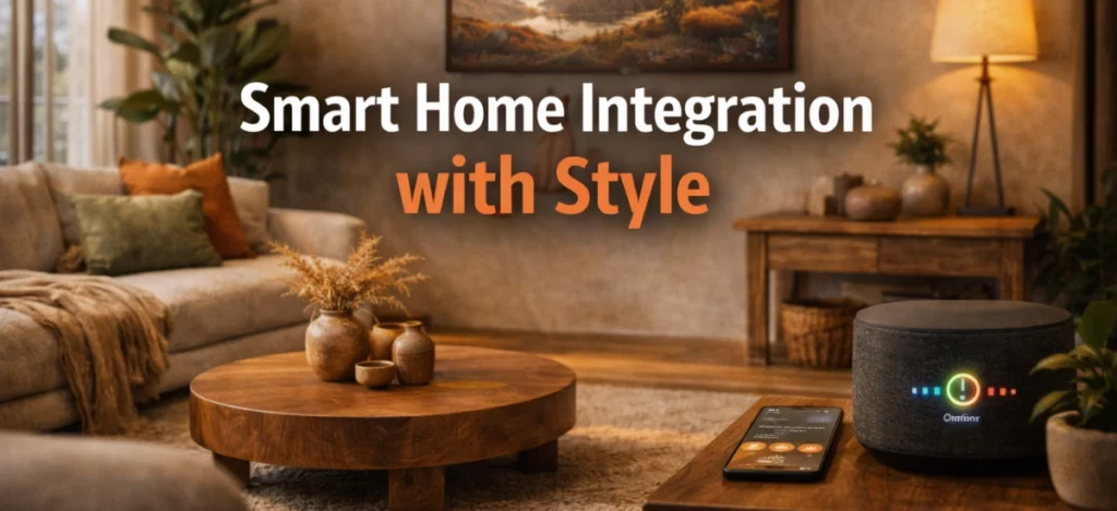 Smart Home Integration with Modern Interior Design