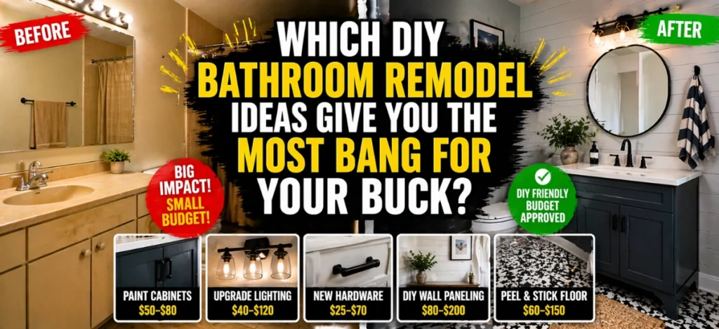diy bathroom remodeal ideas for anchoring