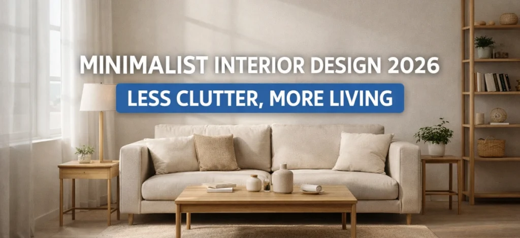 Minimalist Interior Design 2026 for Clean and Modern Living Spaces