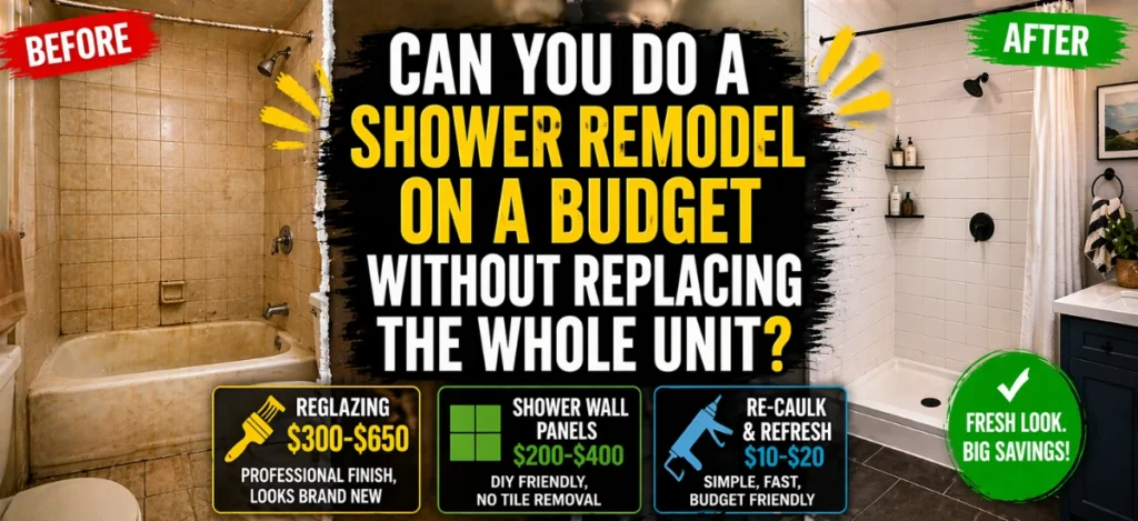 shower remodel ideas on budget