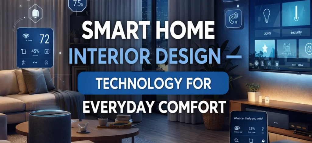 Smart Home Interior Design with Latest Technology for Comfort