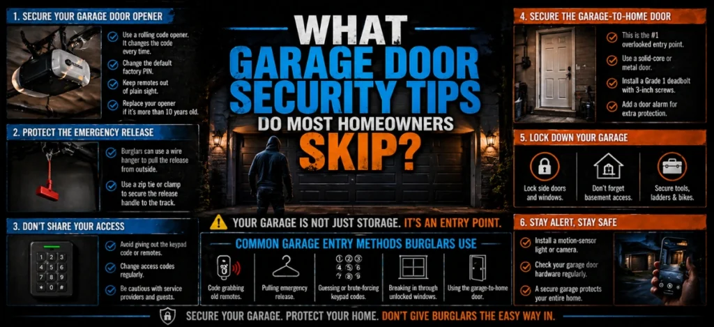Garage door security tips most homeowners overlook