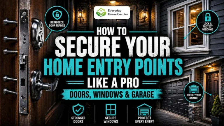 Home entry security tips for doors windows and garage
