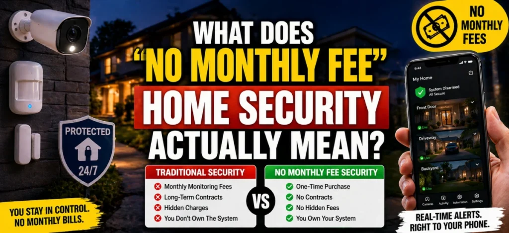 Understanding What No Monthly Fee Home Security Means