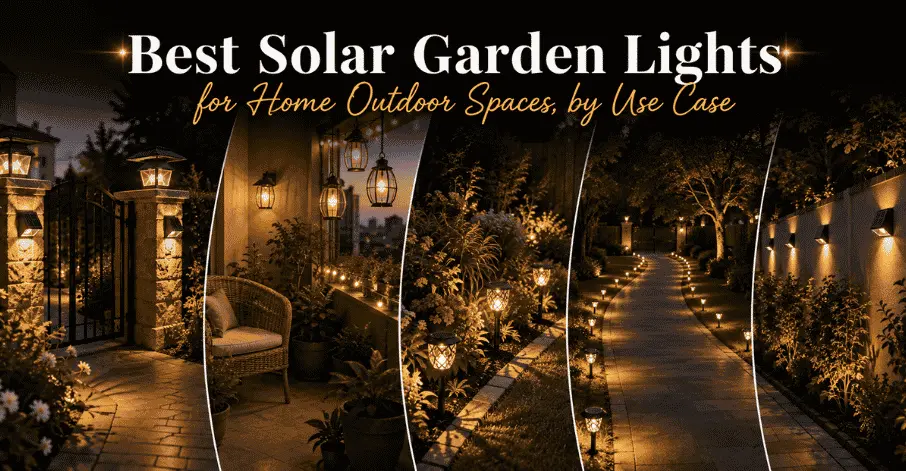 Best solar garden lights for entrance, balcony, garden bed, pathway and fence